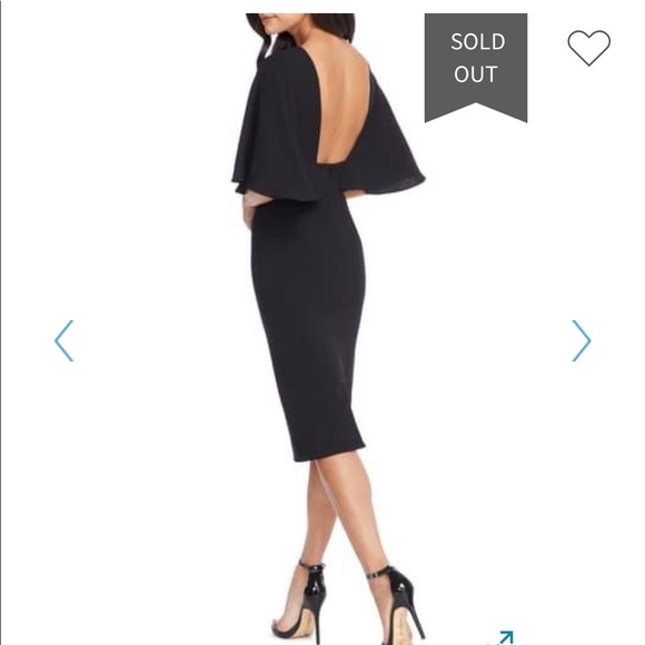 Black midi dress NWT - Picture 3 of 6